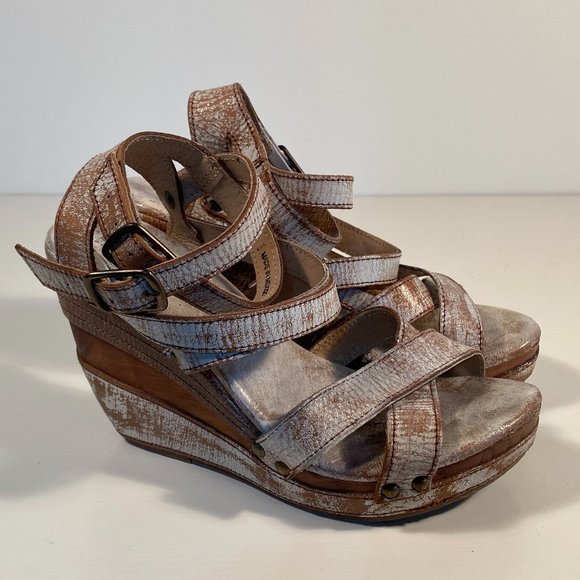 Bed Stu Shoes - Bed Stu Juliana Wedge Heel Sandals Women 8 B